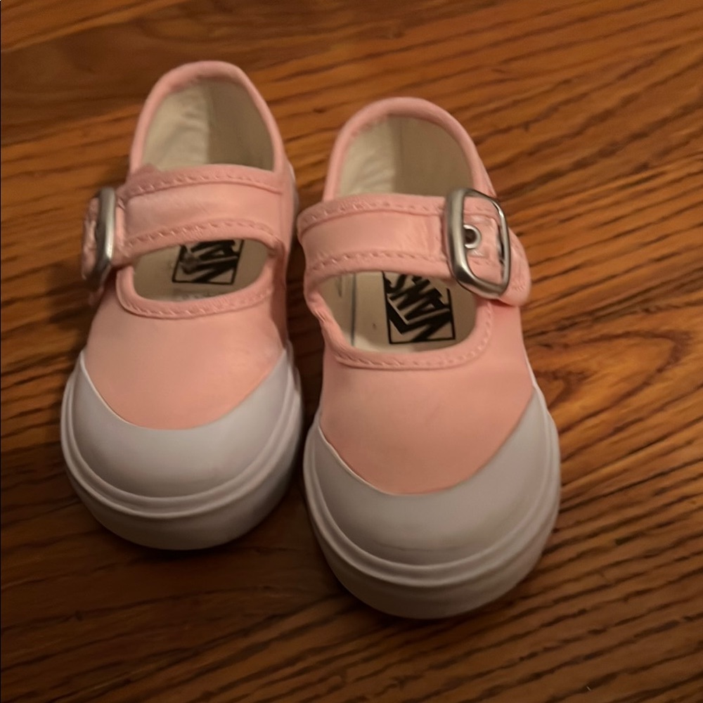 Vans Kids Pink Mary Jane Shoes